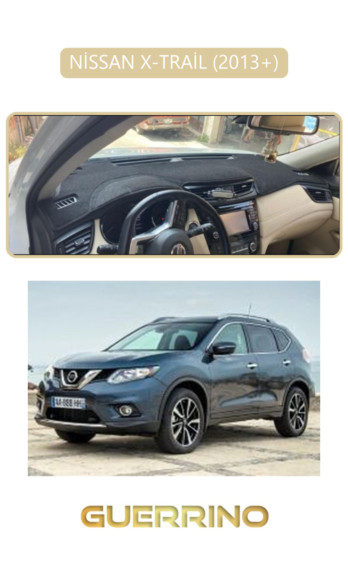 Nissan X-Trail 2013+Torpido Koruma Halısı Bej Kenar