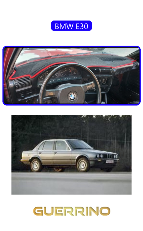 Bmw E30Torpido Koruma Halısı Mavi Kenar