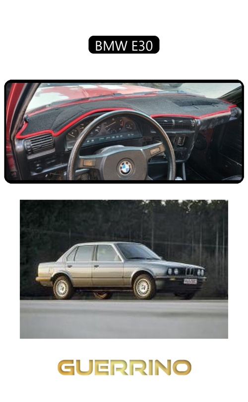 Bmw E30Torpido Koruma Halısı Siyah Kenar