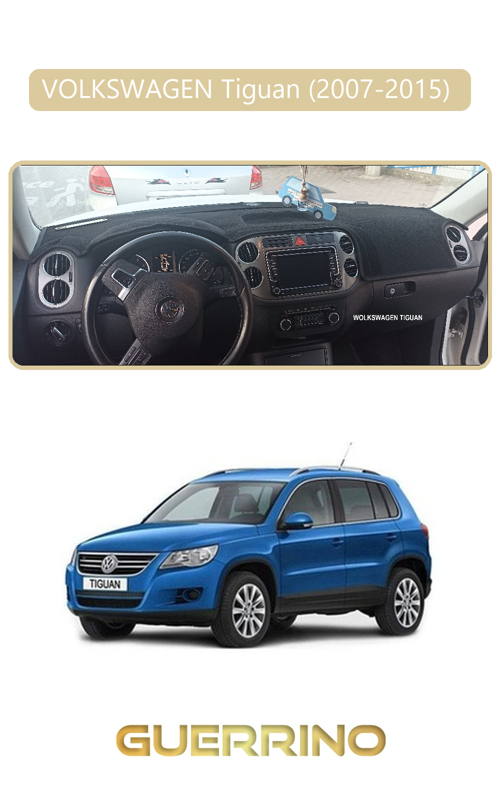 Volkswagen Tiguan (2007-2015) ;Torpido Koruma Halısı Bej Kenar