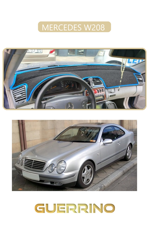 Mercedes W208 Torpido Koruma Halısı Bej Kenar