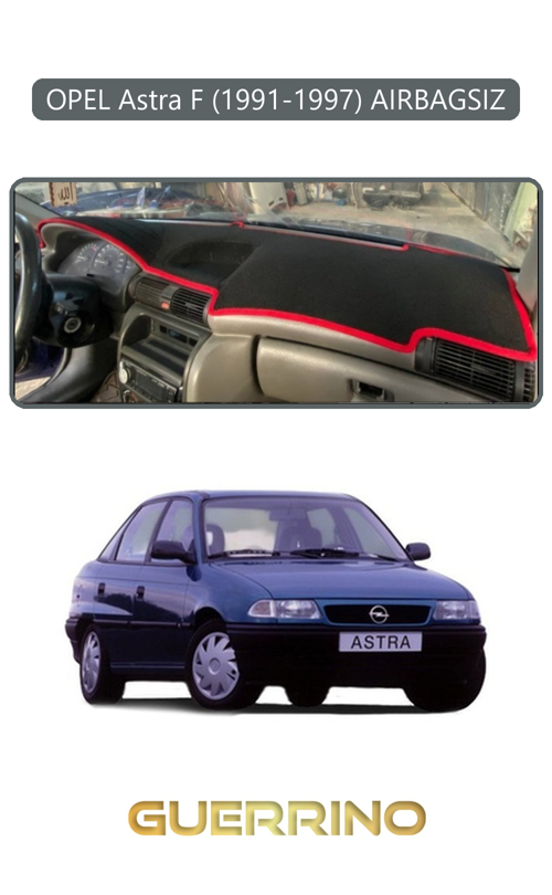 Opel Astra F 1991-1997 Aırbagsıztorpido Koruma Halısı Gri Kenar