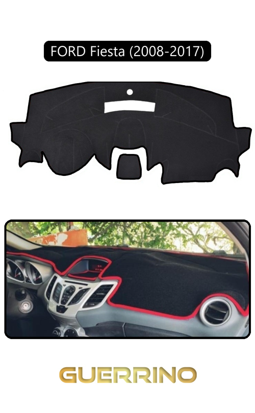 Ford Fiesta (2008-2017)Torpido Koruma Halısı Siyah Kenar