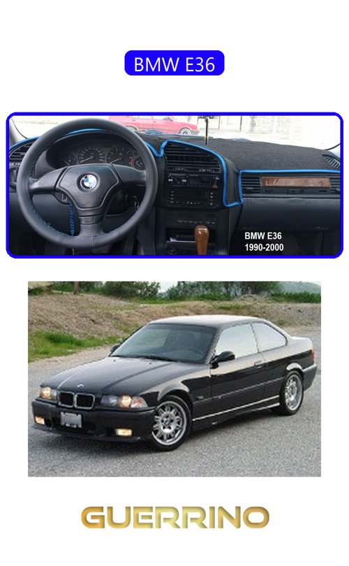 Bmw E36Torpido Koruma Halısı Mavi Kenar