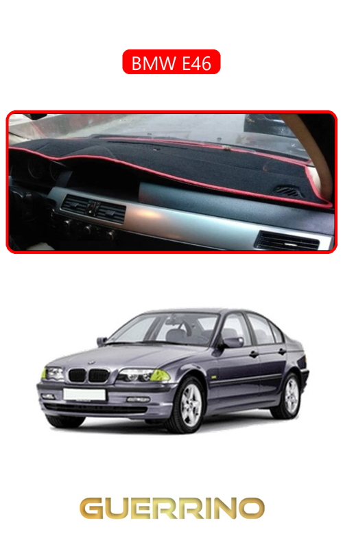 Bmw E46Torpido Koruma Halısı Kırmızı Kenar