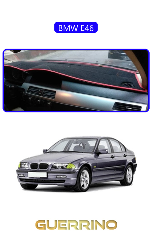 Bmw E46Torpido Koruma Halısı Mavi Kenar