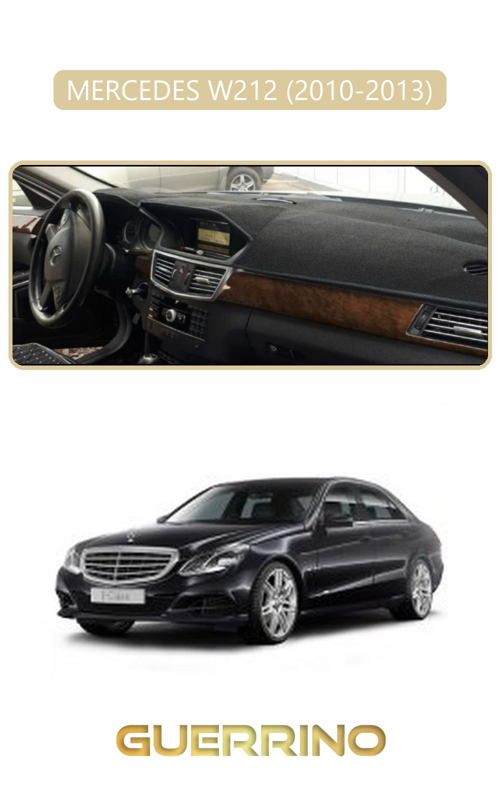 Mercedes W212 2010-2013Torpido Koruma Halısı Bej Kenar