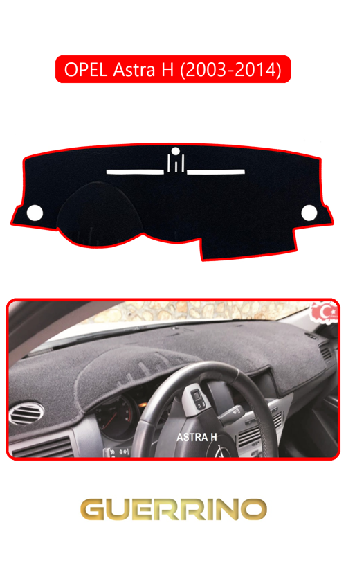 Opel Astra H (2003-2014)Torpido Koruma Halısı Kırmızı Kenar