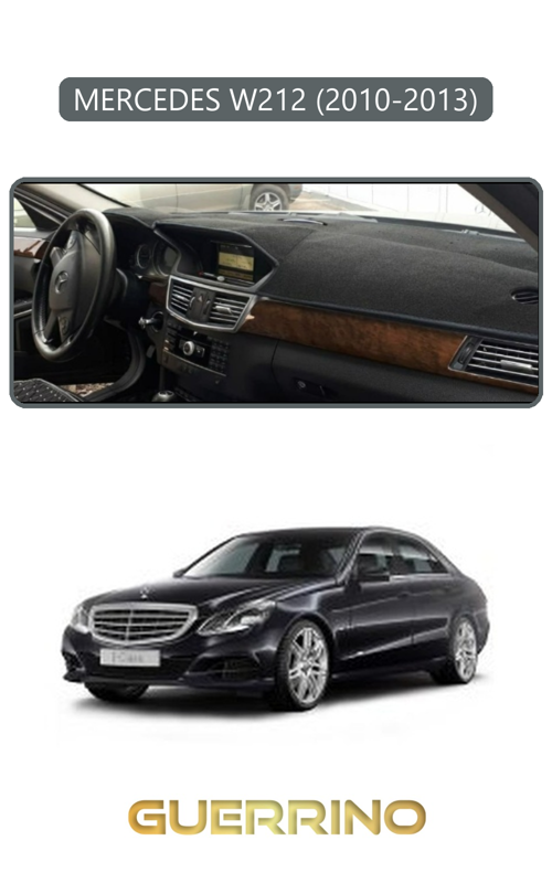 Mercedes W212 2010-2013Torpido Koruma Halısı Gri Kenar