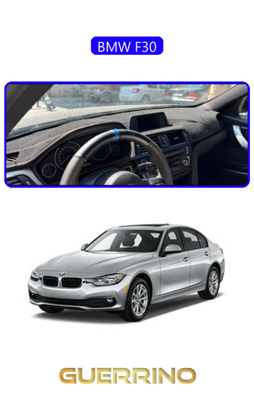 Bmw F30Torpido Koruma Halısı Mavi Kenar