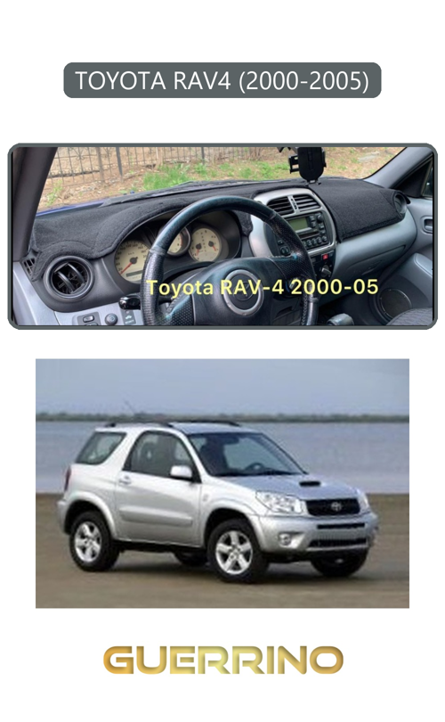 Toyota Rav4 (2000-2005)Torpido Koruma Halısı Gri Kenar