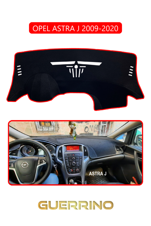 Opel Astra J (2009-2020)Torpido Koruma Halısı Kırmızı Kenar