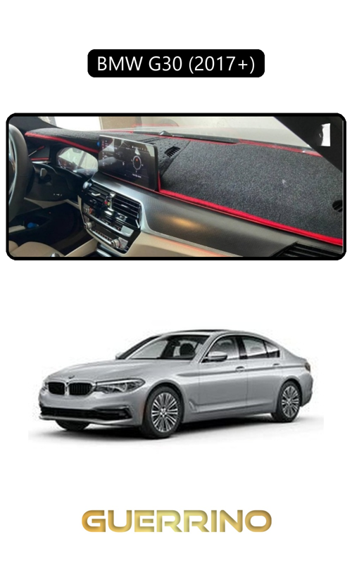 Bmw G30 G31 G38 2017+Torpido Koruma Halısı Siyah Kenar