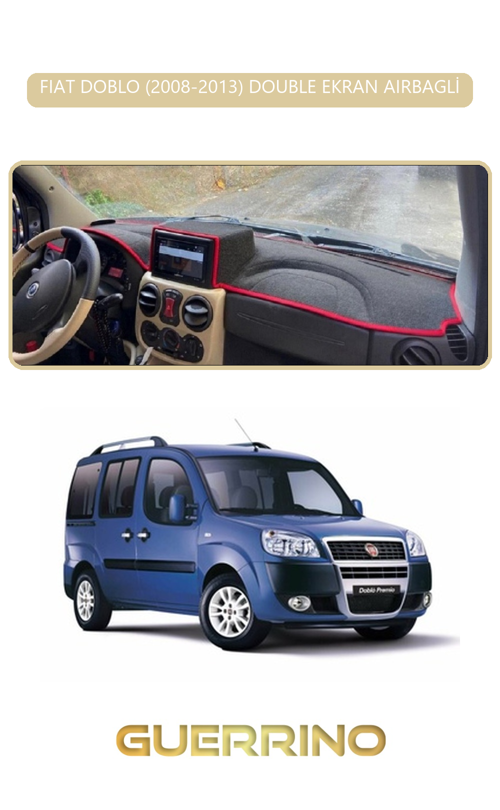 Fıat Doblo 2008-2013 Double Ekrantorpido Koruma Halısı Bej Kenar