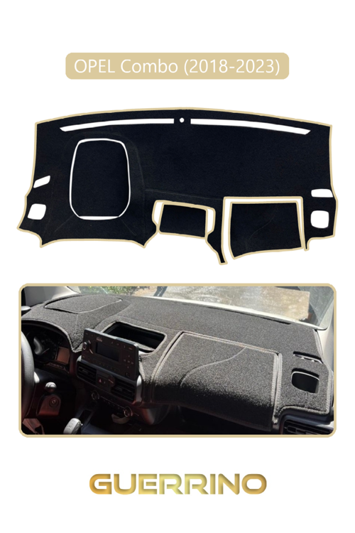Opel Combo 18+ (2018-2023)Torpido Koruma Halısı Bej Kenar