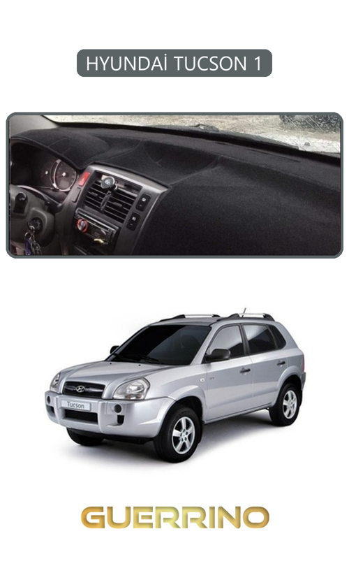 Hyundai Tucson 1Torpido Koruma Halısı Gri Kenar