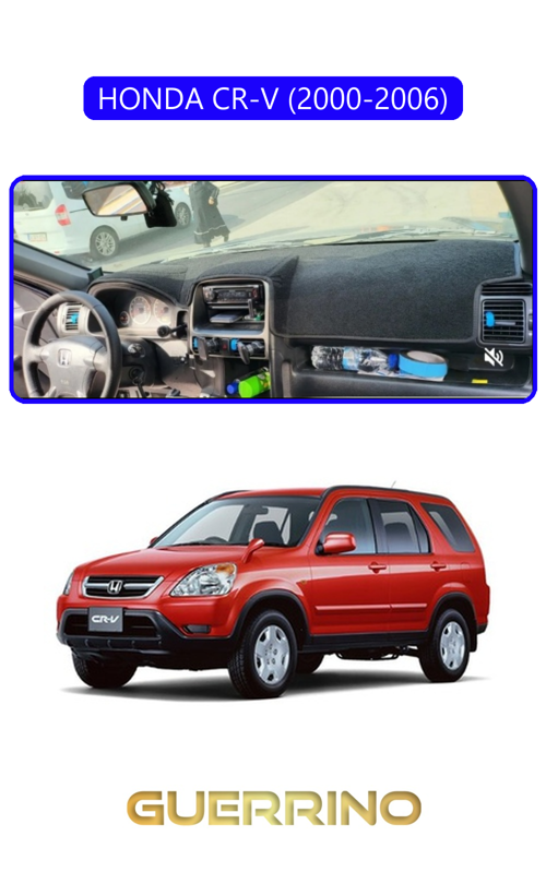 Honda Cr-V 2000-2006Torpido Koruma Halısı Mavi Kenar