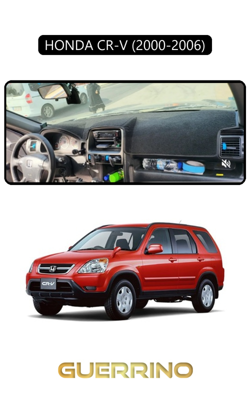 Honda Cr-V 2000-2006Torpido Koruma Halısı Siyah Kenar