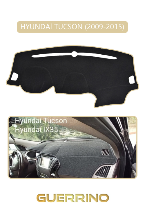 Hyundai Tucson 2009-2015Torpido Koruma Halısı Bej Kenar