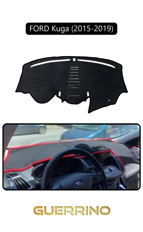 Ford Kuga (2015-2019)Torpido Koruma Halısı Siyah Kenar
