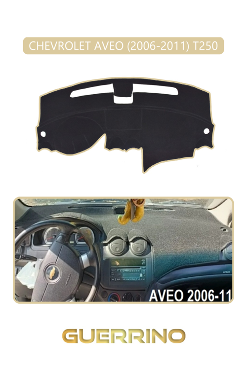 Chevrolet Aveo 2006-2011 T250Torpido Koruma Halısı Bej Kenar