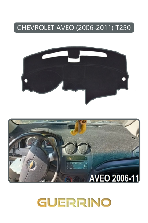 Chevrolet Aveo 2006-2011 T250Torpido Koruma Halısı Gri Kenar
