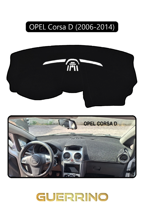 Opel Corsa D (2006-2014)Torpido Koruma Halısı Siyah Kenar