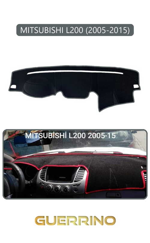 Mıtsubıshı L200 2005-2015Torpido Koruma Halısı Gri Kenar