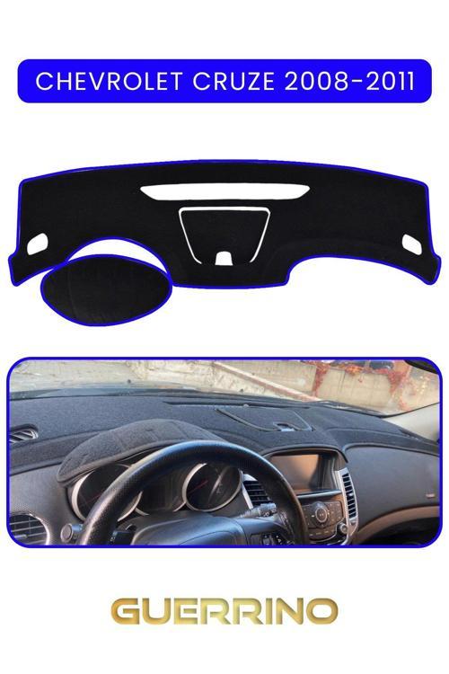 Chevrolet Cruze 2008-2011Torpido Koruma Halısı Mavi Kenar