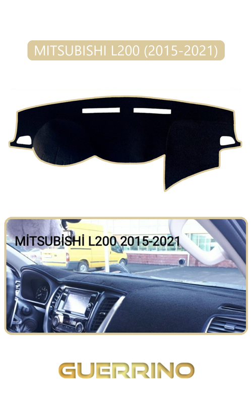 Mıtsubıshı L200 2015-2021Torpido Koruma Halısı Bej Kenar