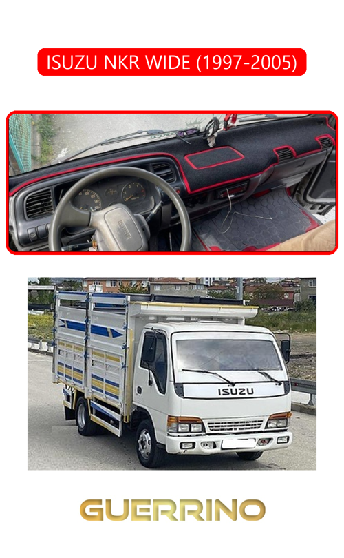 Isuzu Nkr Wıde 1997 - 2005Torpido Koruma Halısı Kırmızı Kenar