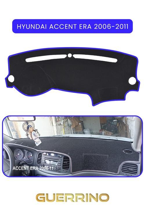 Hyundai Accent Era 2006-2011Torpido Koruma Halısı Mavi Kenar
