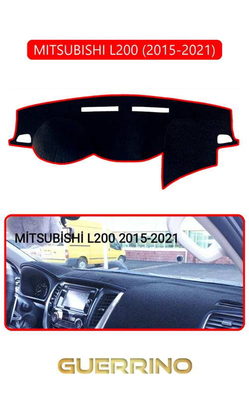 Mıtsubıshı L200 2015-2021Torpido Koruma Halısı Kırmızı Kenar