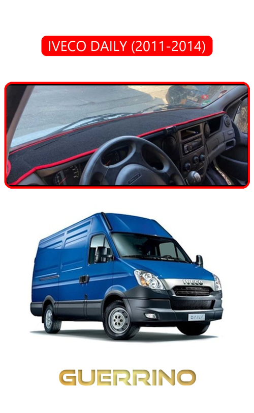 Iveco Daıly 2011-2014Torpido Koruma Halısı Kırmızı Kenar