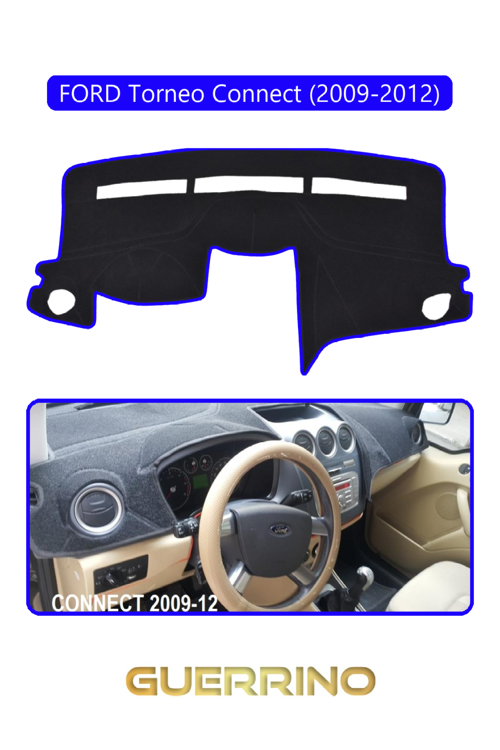 Ford Torneo Connect (2009-2012)Torpido Koruma Halısı Mavi Kenar