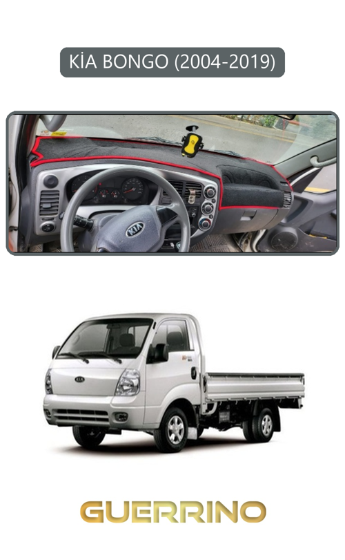 Kia Bongo 2004-2019Torpido Koruma Halısı Gri Kenar