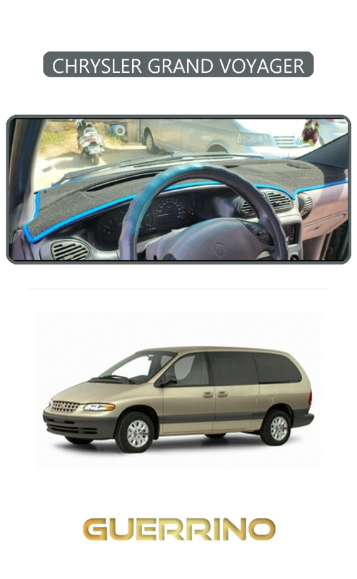 Chrysler Grand Voyager 2002-2006Torpido Koruma Halısı Gri Kenar