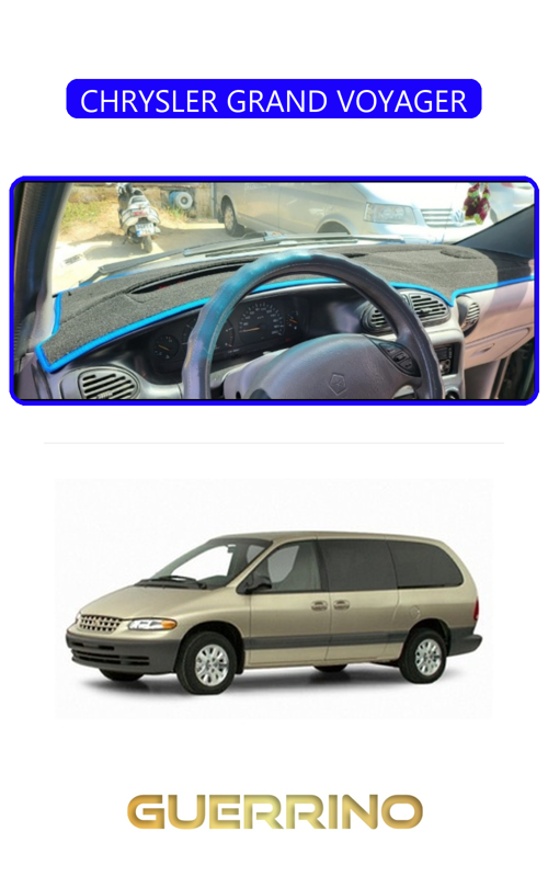 Chrysler Grand Voyager 2002-2006Torpido Koruma Halısı Siyah Kenar