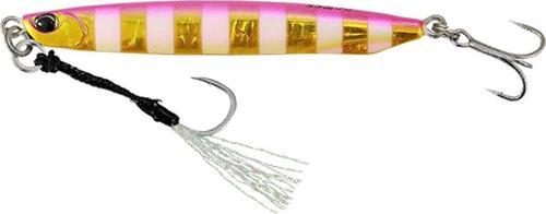 Drag Metal Cast Super Slim SSZ Jig 40Gr. PJA0045 Pink Gold Zebra Glow