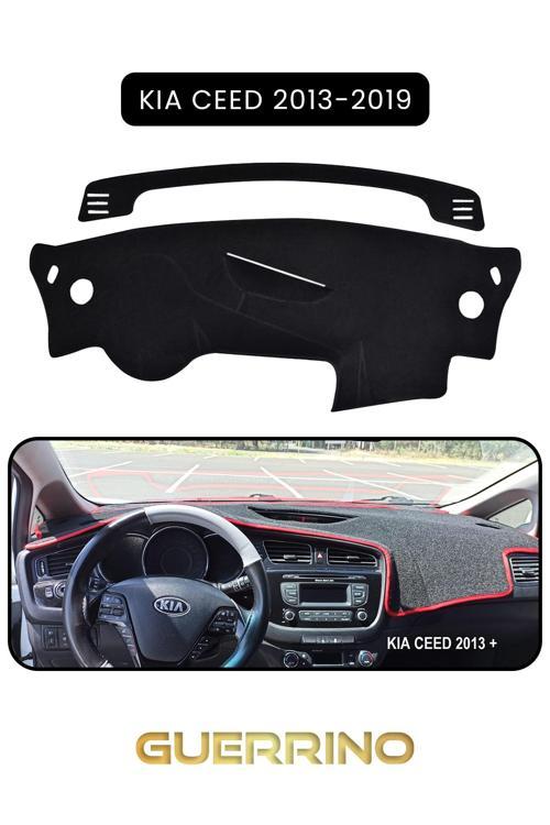 Kia Ceed 2013-2019Torpido Koruma Halısı Siyah Kenar
