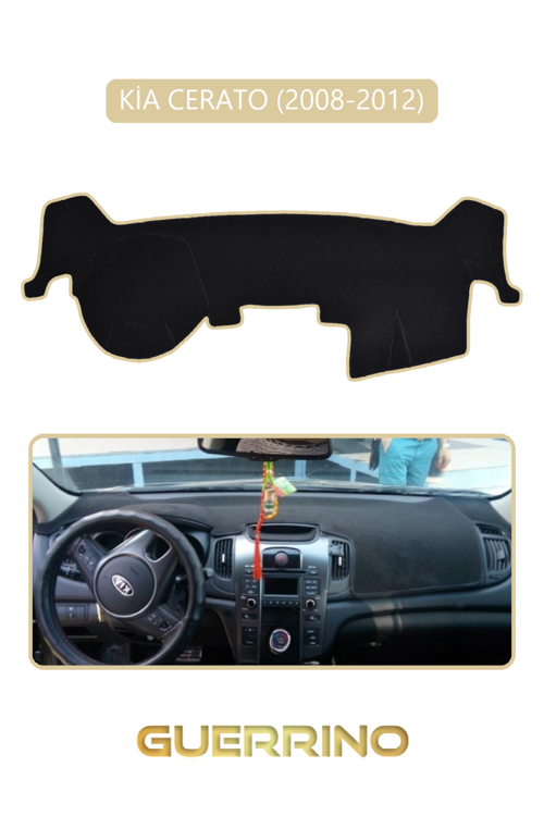 Kia Cerato 2008-2012Torpido Koruma Halısı Bej Kenar