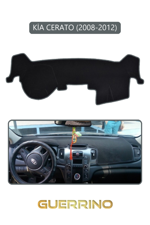 Kia Cerato 2008-2012Torpido Koruma Halısı Gri Kenar