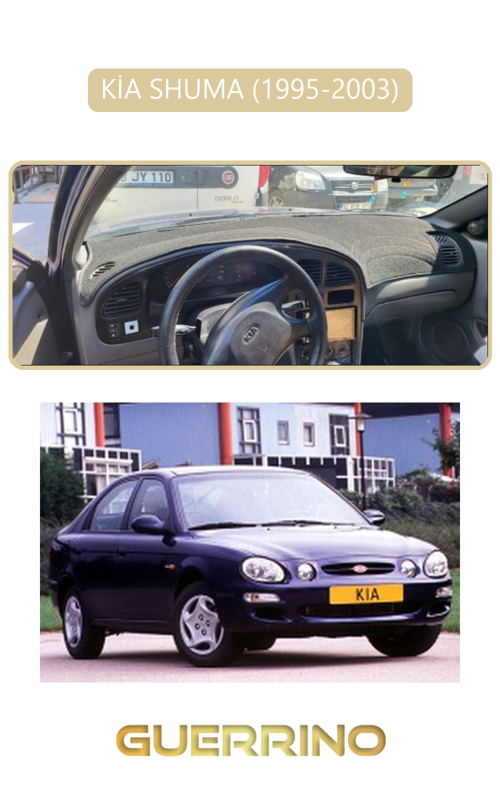 Kia Shuma 1995-2003Torpido Koruma Halısı Bej Kenar