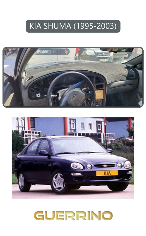 Kia Shuma 1995-2003Torpido Koruma Halısı Gri Kenar