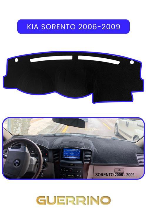 Kia Sorento 2006-2009Torpido Koruma Halısı Mavi Kenar