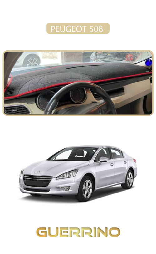 Peugeot 508 Torpido Koruma Halısı Bej Kenar