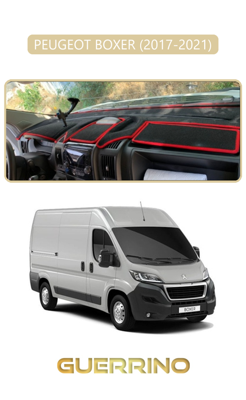 Peugeot Boxer 2017 - 2021Torpido Koruma Halısı Bej Kenar