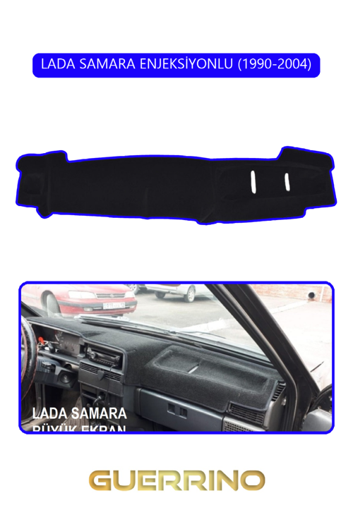 Lada Samara Enjeksiyonlu 1990-2004Torpido Koruma Halısı Mavi Kenar