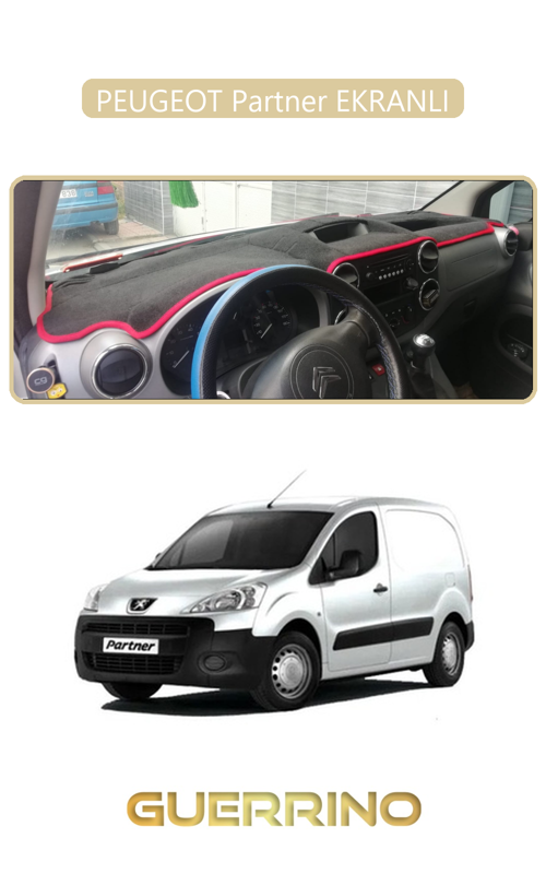 Peugeot Partner Ekranlıtorpido Koruma Halısı Bej Kenar