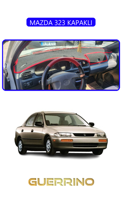 Mazda 323 Kapaklıtorpido Koruma Halısı Mavi Kenar